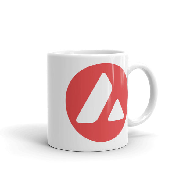 Avalanche (AVAX) White Glossy Mug