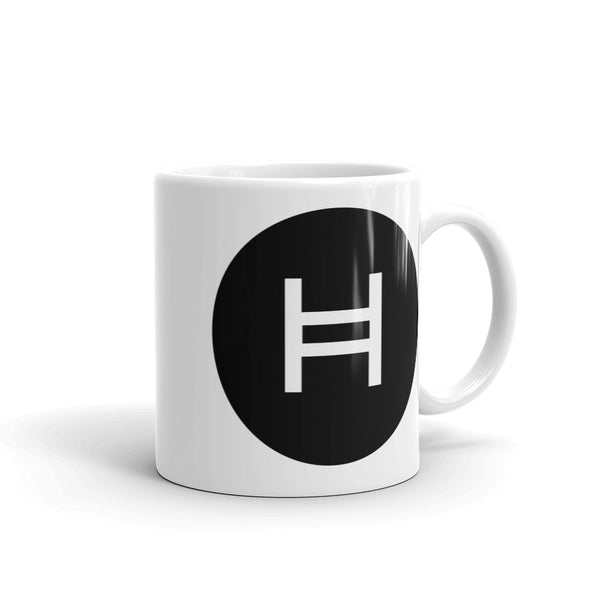 Hedera (HBAR) White Glossy Mug