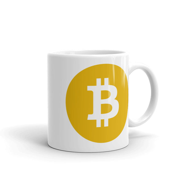 Bitcoin SV (BSV) White Glossy Mug