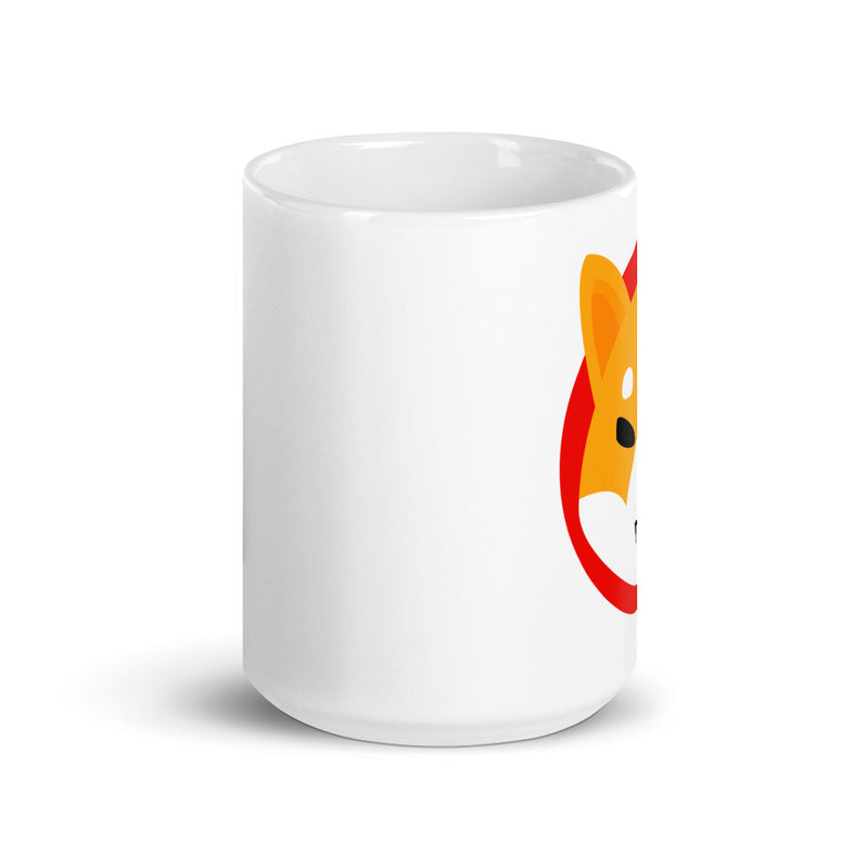 Shiba Inu (SHIB) White Glossy Mug