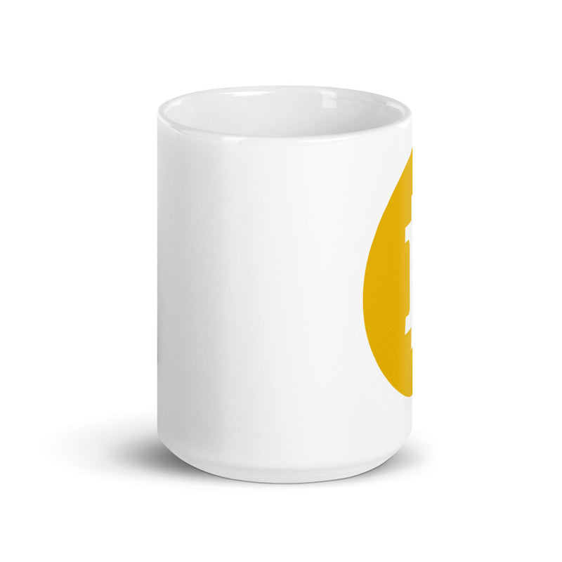 Bitcoin SV (BSV) White Glossy Mug