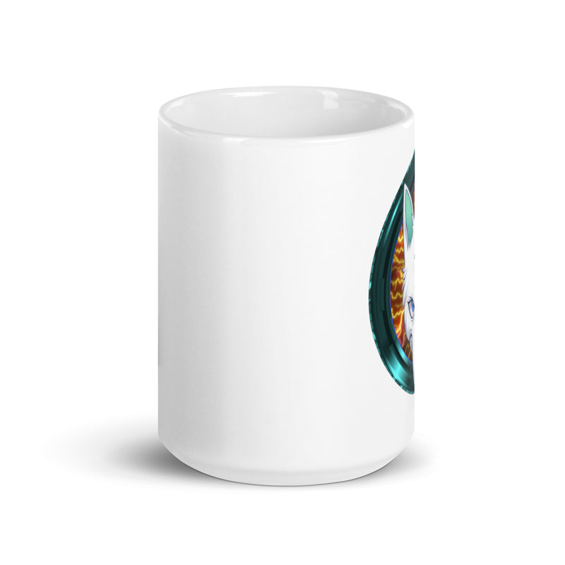 Volt Inu (VOLT) V2 White Glossy Mug