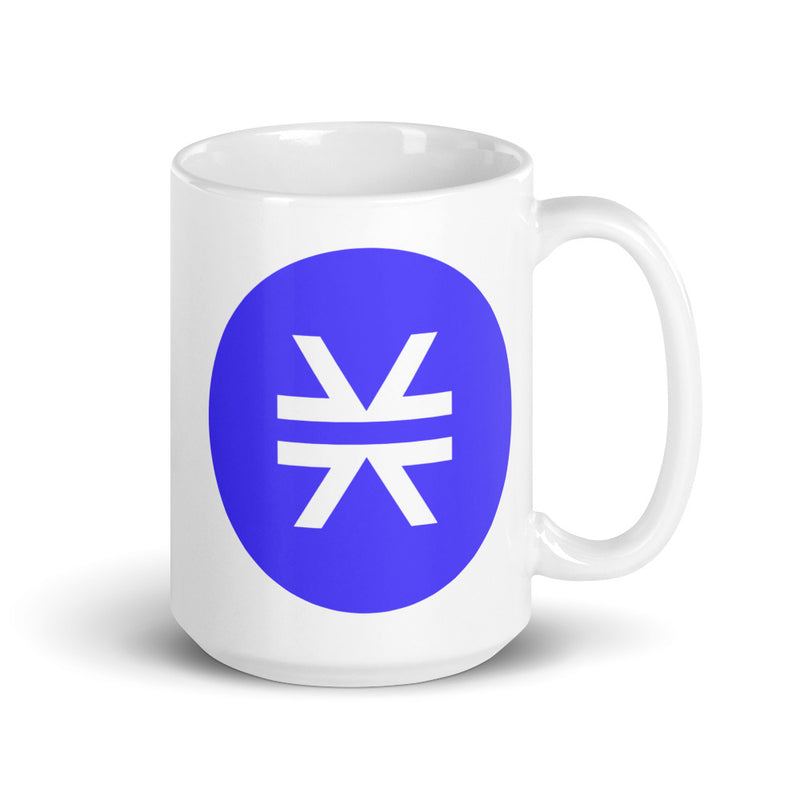 Stacks (STX) White Glossy Mug