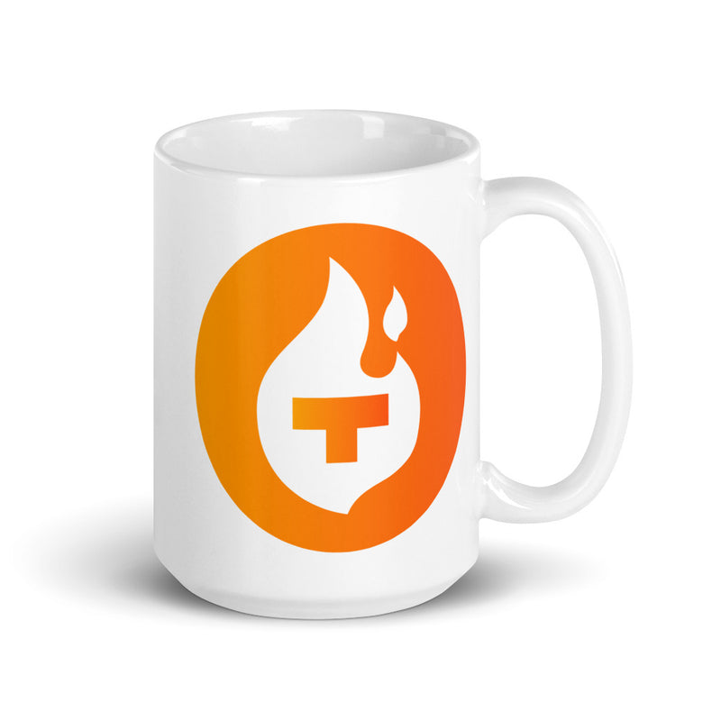 Theta Fuel (TFUEL) White Glossy Mug
