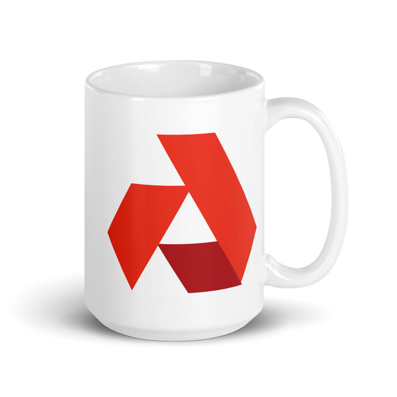 Akash Network (AKT) White Glossy Mug